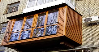 Внешняя отделка балкона Тобольск цена от 1046 руб. м/2.